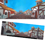 Small Town Backdrop (Painted) #001 PDF